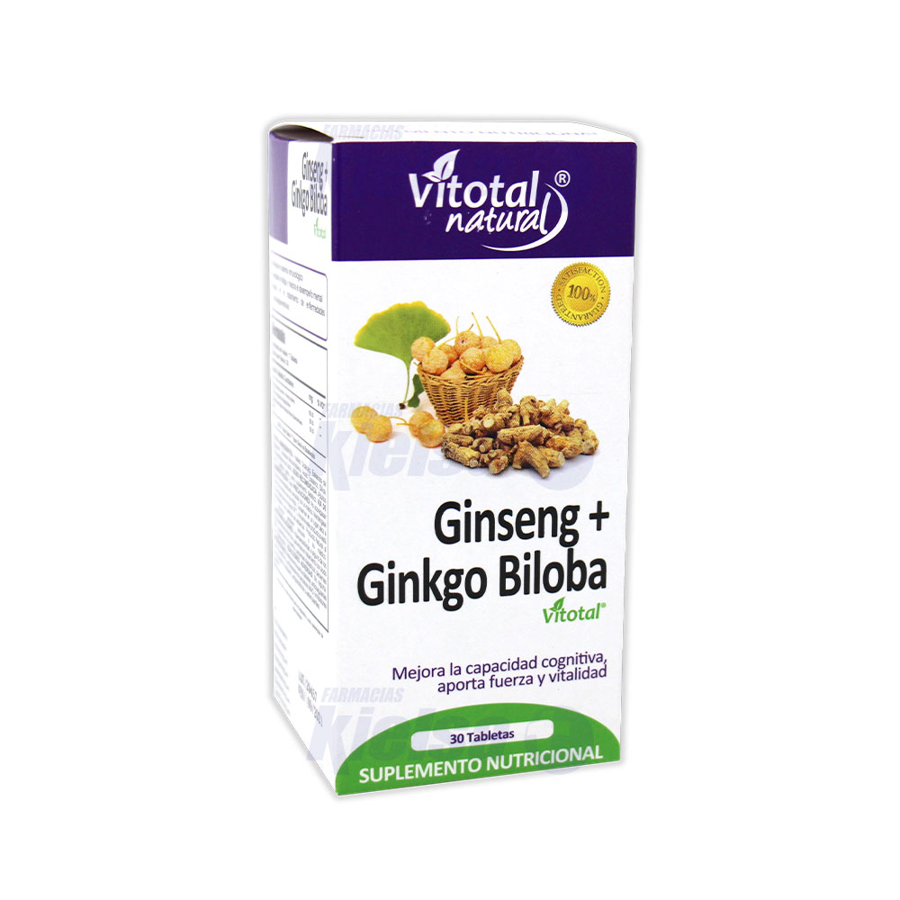 VITOTAL GINKO + GINSENG TAB X 30