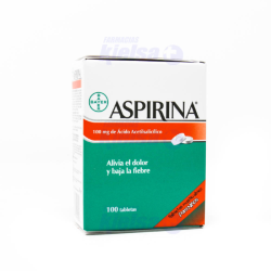 ASPIRINA PED 100MG TAB X100