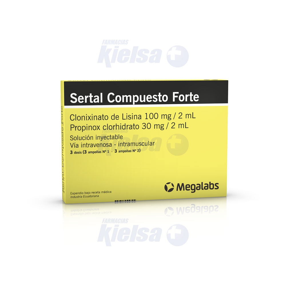 SERTAL COMPUESTO FORTE AMP/INY X3DOSIS