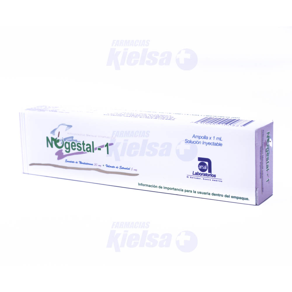 NOGESTAL 50/5MG AMP/INY 1ML