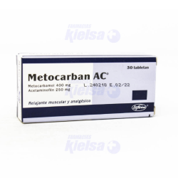 METOCARBAN AC 250/400MG TAB X30