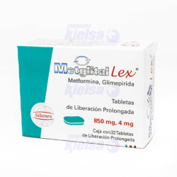 METGLITAL LEX 4/850MG TAB X32