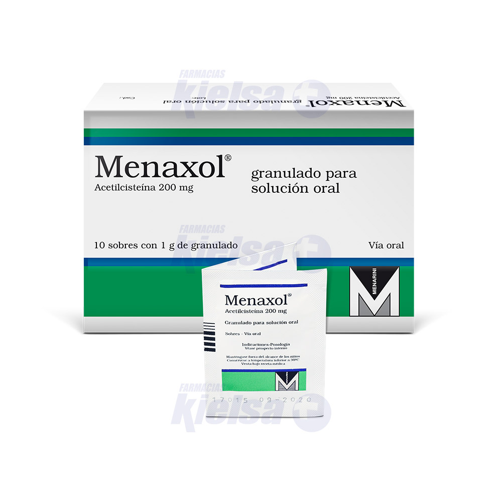 MENAXOL 200MG SOB/GRANU X10