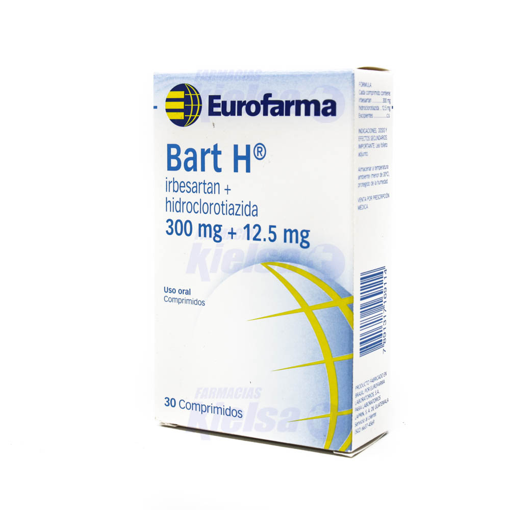 BART H 300MG+12.5MG COMP X30