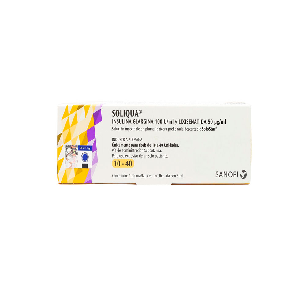 SOLIQUA 10-40U 100 UND/0.05MG LPIZ X1