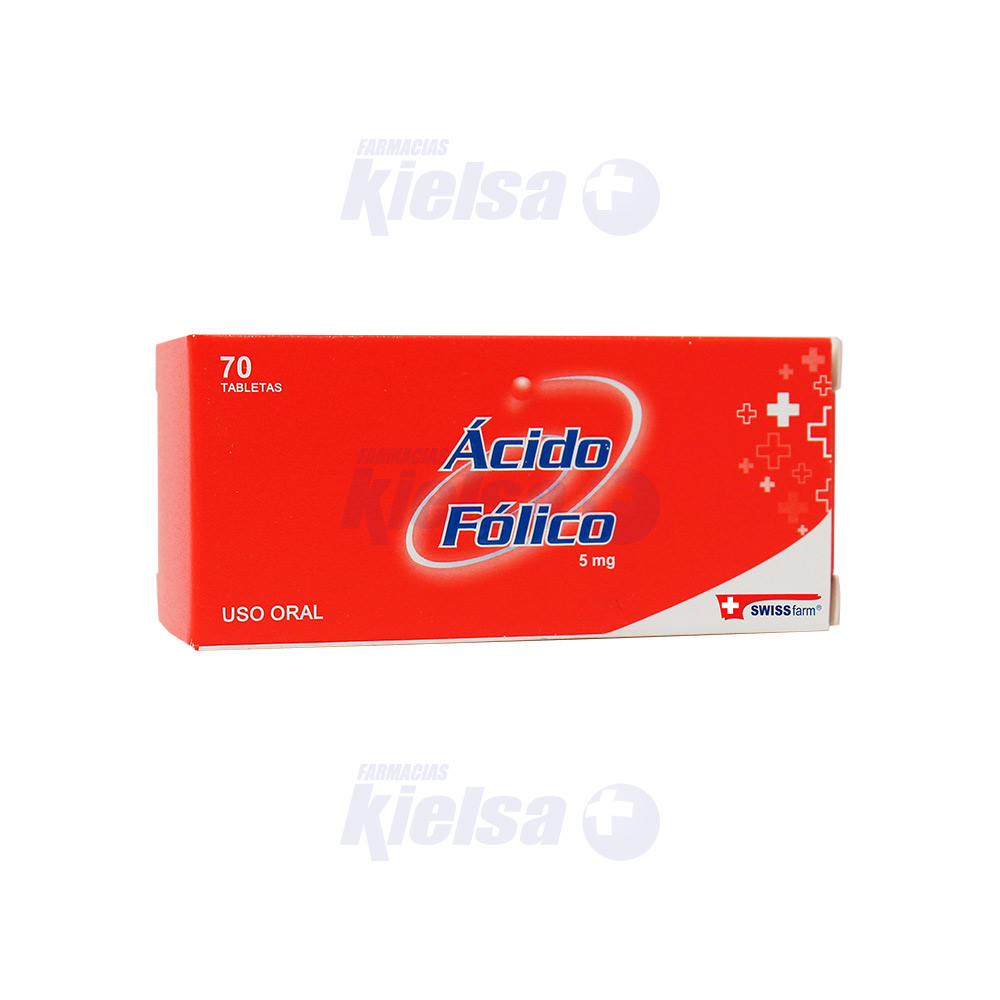 SWF ACIDO FOLICO 5MG TAB X70
