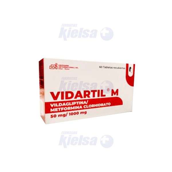 VIDARTIL M 50MG/1000MG TAB/REC X60