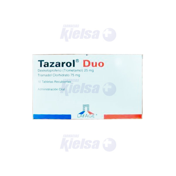 TAZAROL DUO 25MG/75MG TAB/REC X10