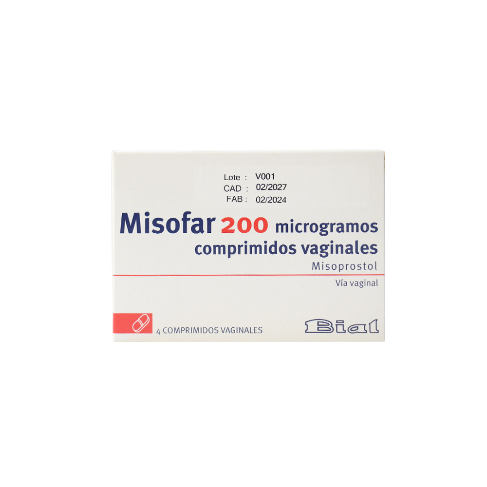 MISOFAR 200MCG COMP X4