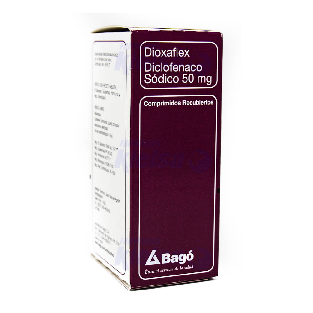 DIOXAFLEX 50MG COMP X100