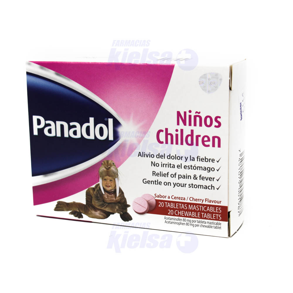 PANADOL 80MG PED TAB/MAST X20