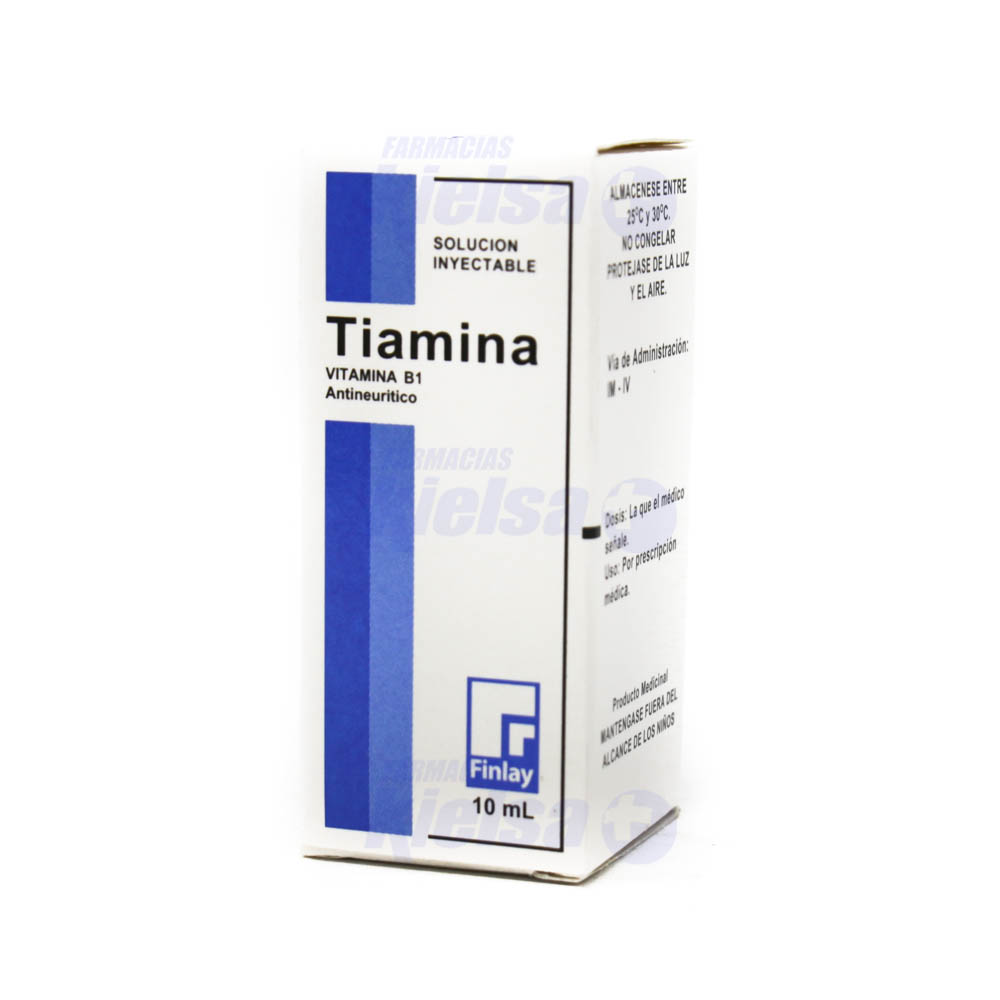 FINLAY VIT B1 (TIAMINA) 100MG/ML AMP/INY 10ML