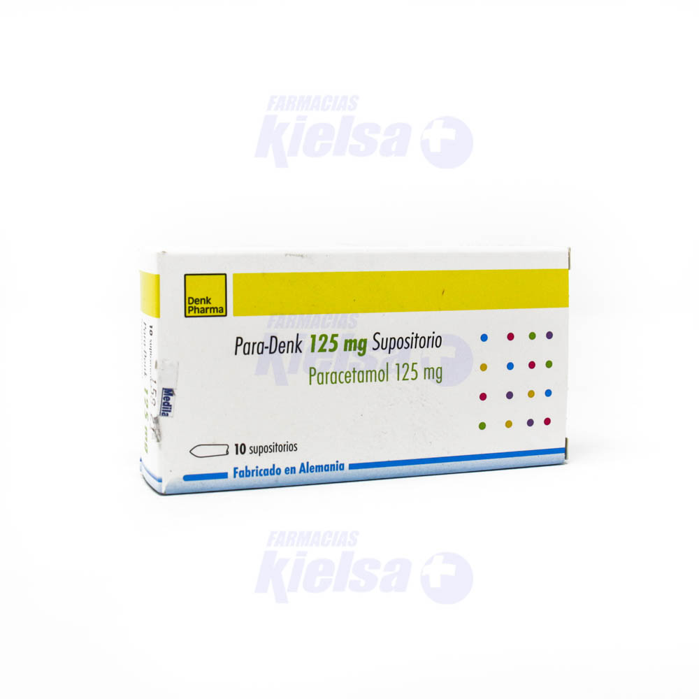 PARA-DENK 125MG SUP X10