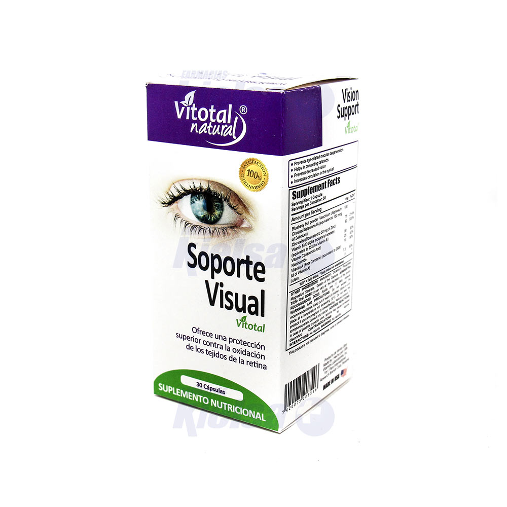 VITOTAL SOPORTE DE VISIÓN CAP/GEL X 30