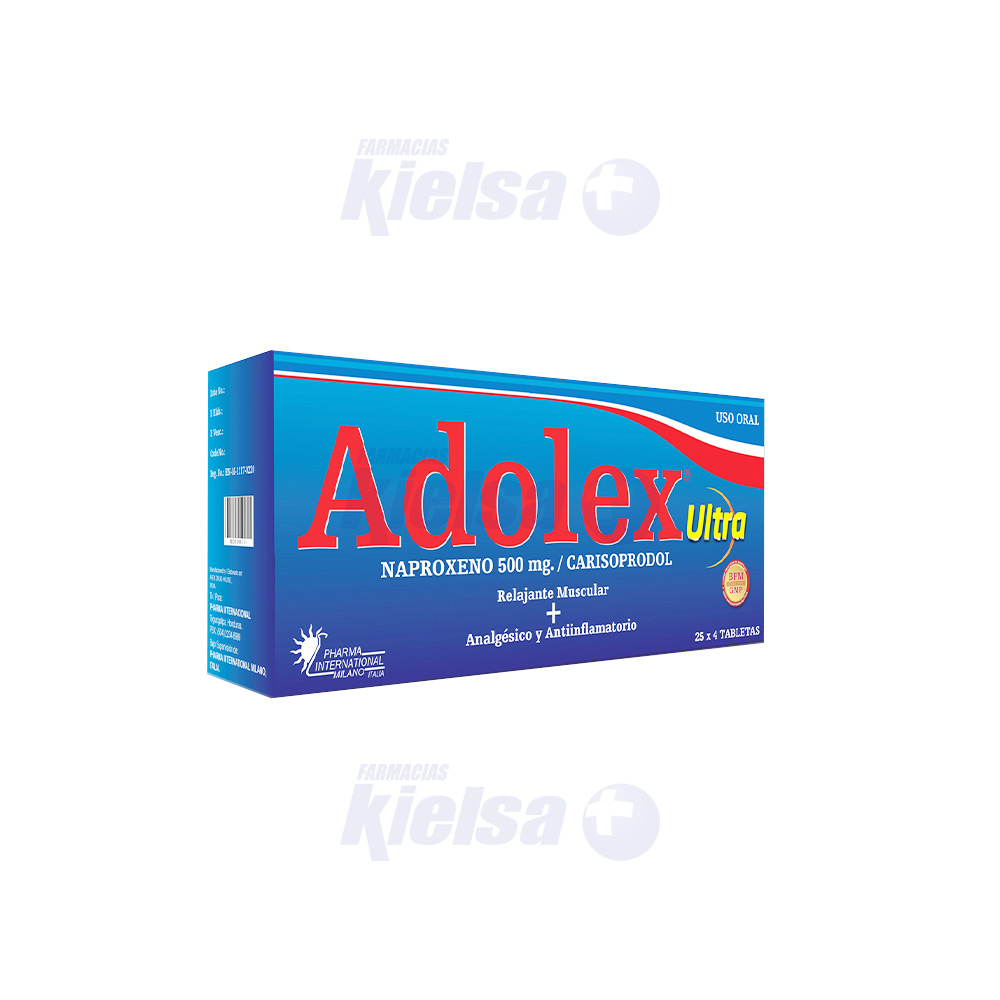 ADOLEX ULTRA 500MG/200MG 25SOB X4TAB