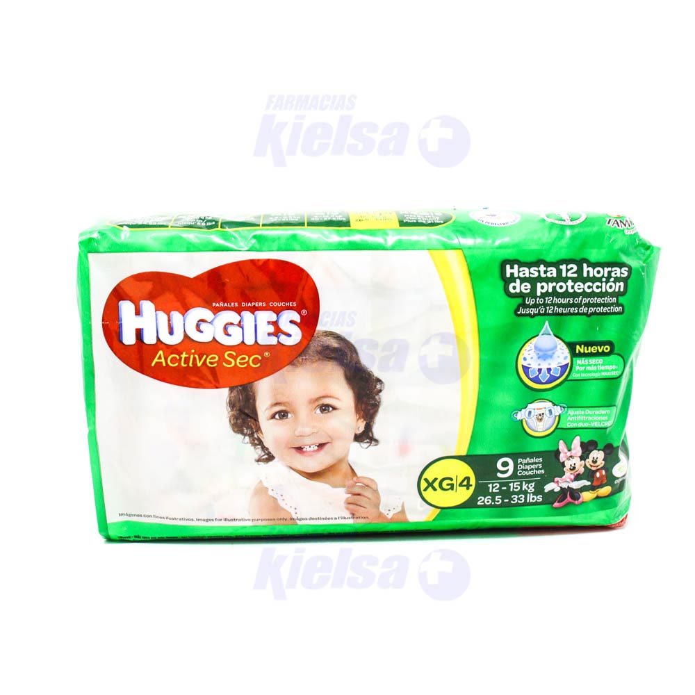 HUGGIES PAÑAL ACTIVE SEC JUMBO GDE UND X50