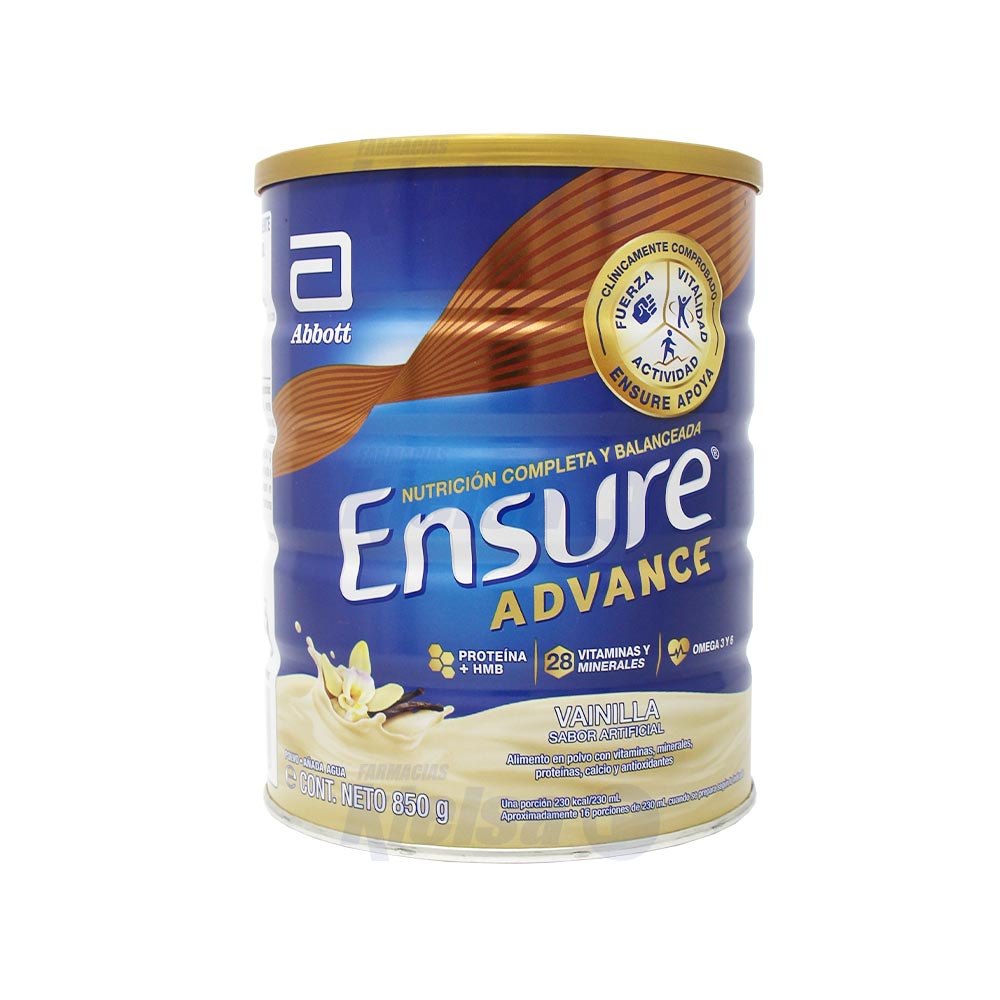 ENSURE ADVANCE VAINILLA 850GRS