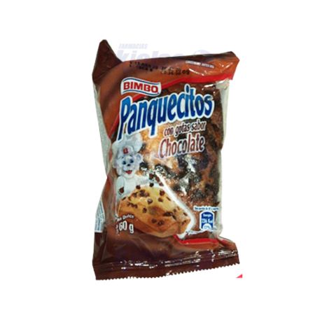 BIMBO PANQUECITOS CON GOTAS DE CHOCO 60GRS