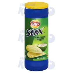 LAYS STAX SOUR CREAM 155.9GRS