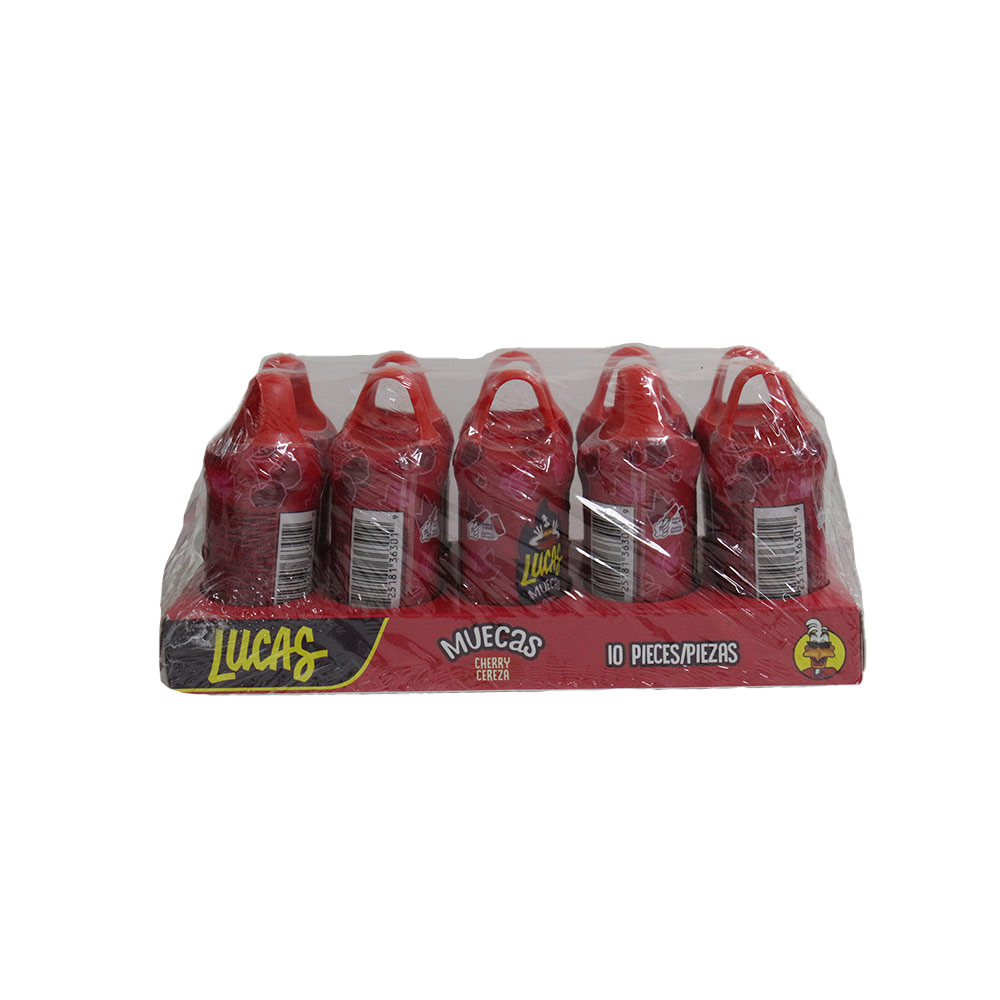 LUCAS PALETA MUECAS CEREZA 10X25GRS