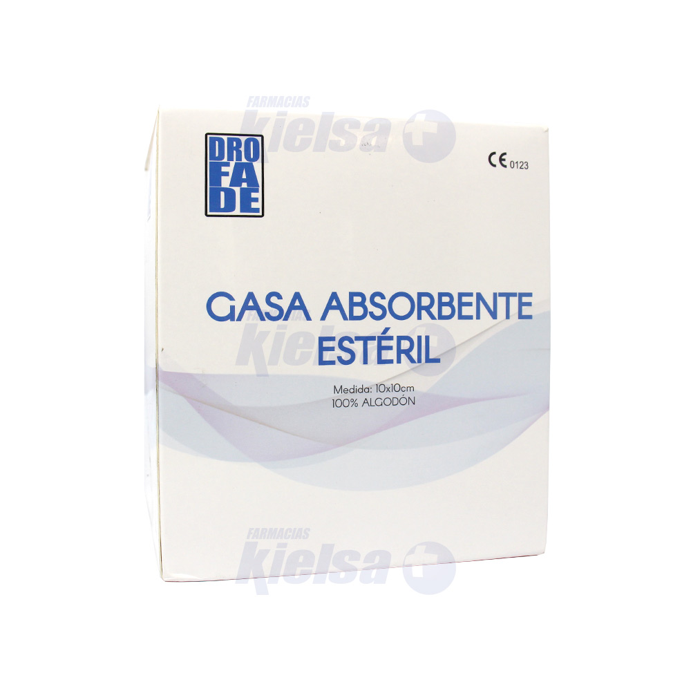 GASA ESTERIL 4X4 PULG UND X100
