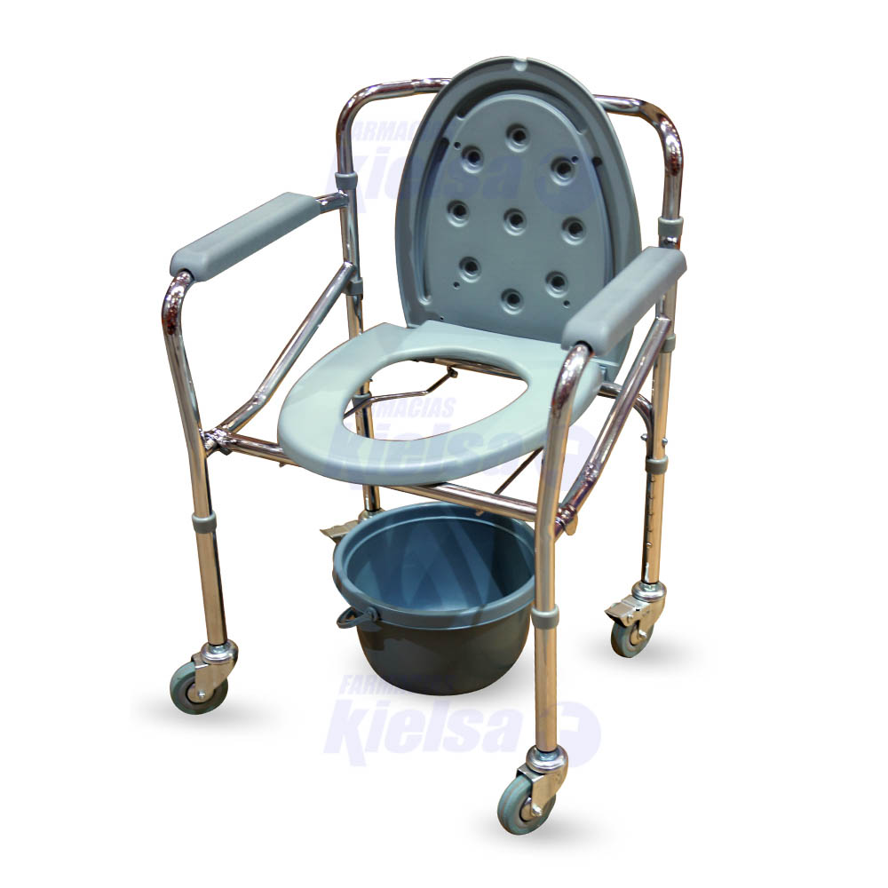 EUROMED SILLA DE BAÑO RUEDAS AJUSTABLE