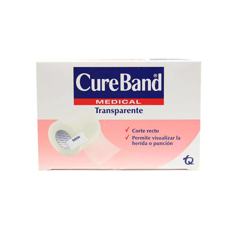 CUREBAND ESPARADRAPO TRANS 1/2"X10 UND X24