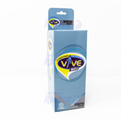 VIVE MAS SENSITIVO CONDONES 3UND X8