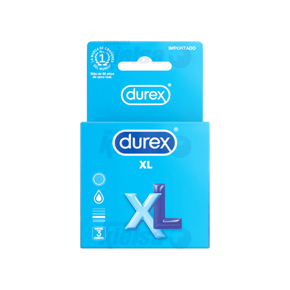 DUREX CONDONES LOVE SEX XL (CONFORT) UND X3
