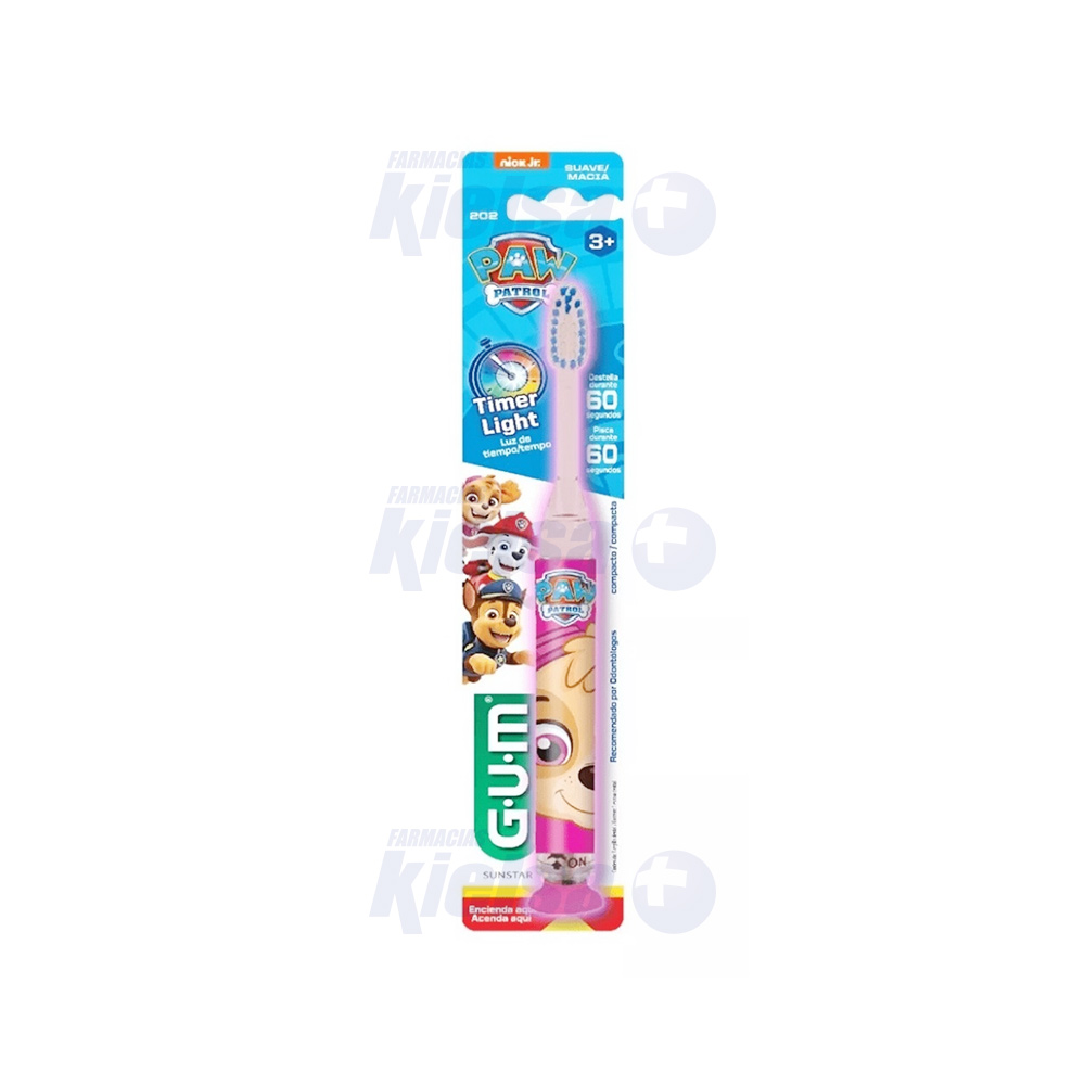 202 GUM CEPILLO PAW PATROL C/LUZ SUAVE UND X1