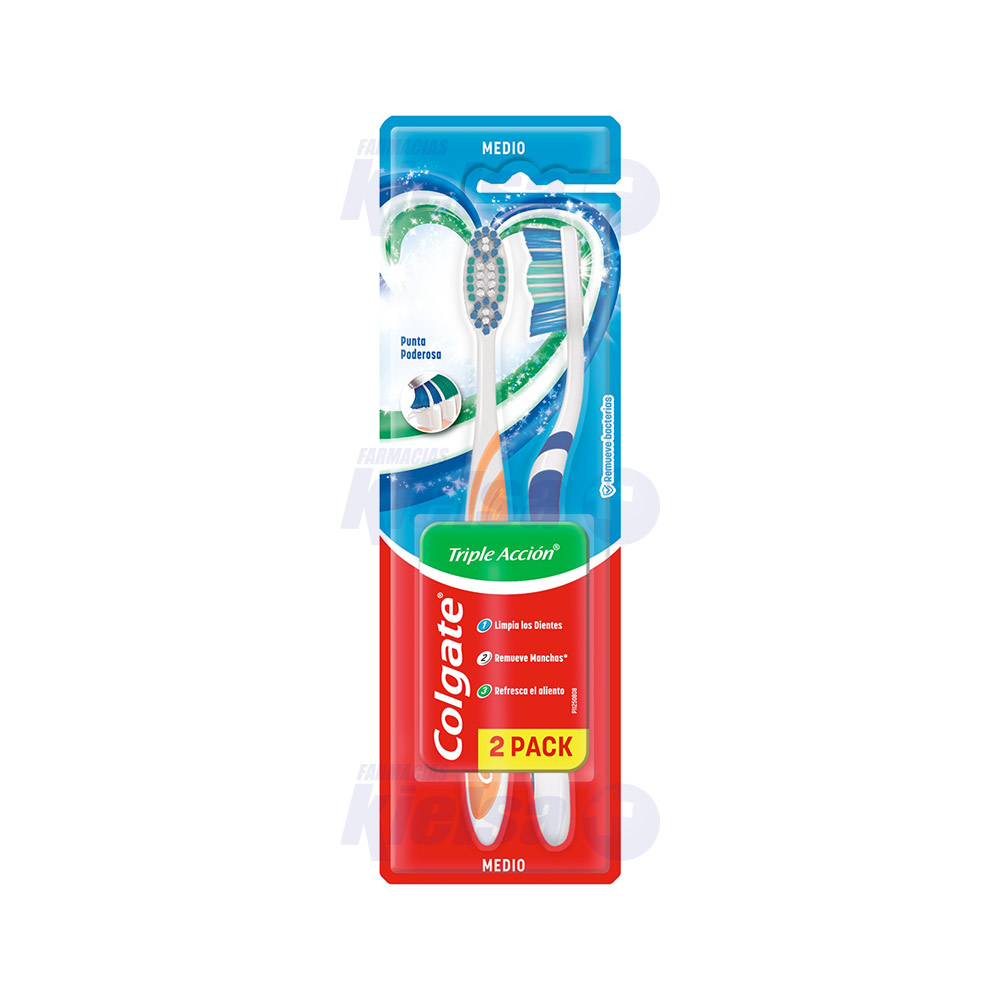 COLGATE CEPILLO DENTAL TRIPLE ACCION 2X1