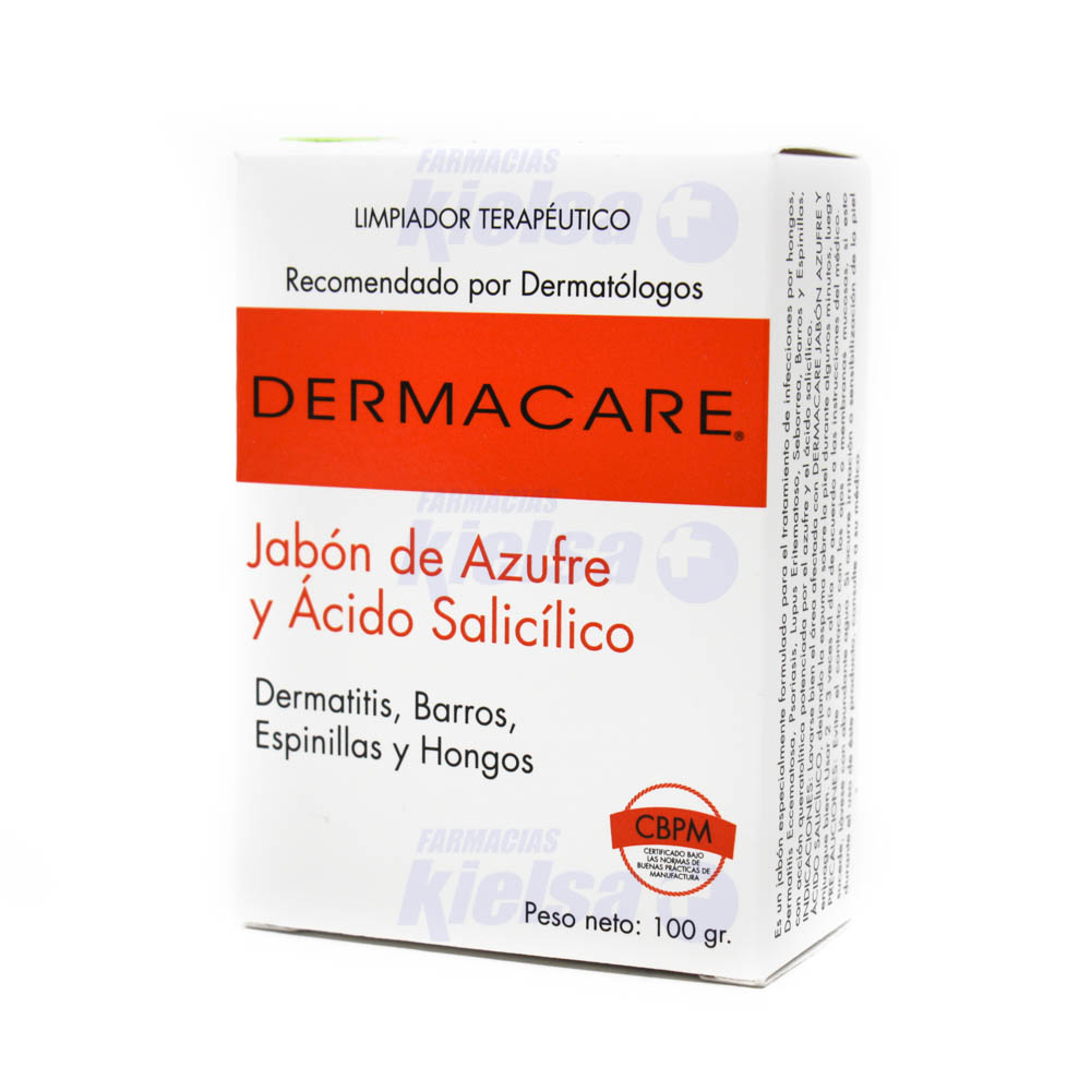 DERMA C JABÓN AZUFRE Y ACIDO SALICILICO 100GRS