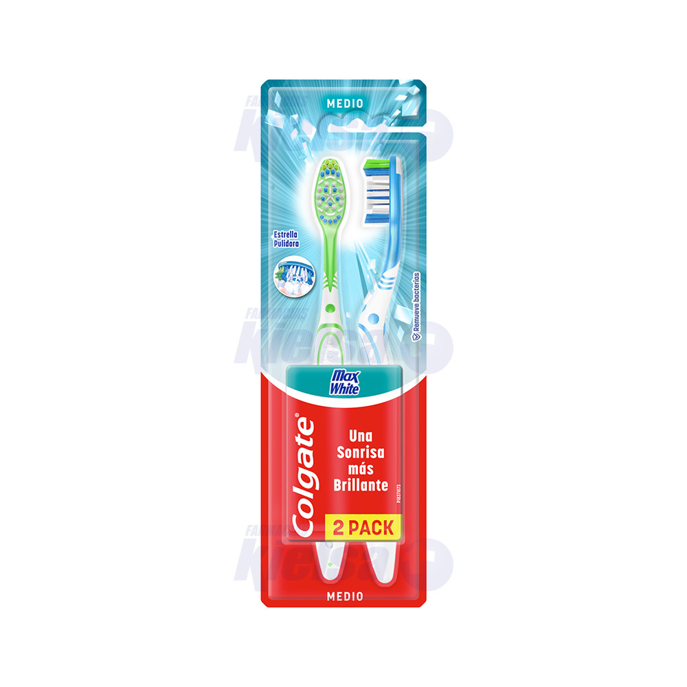 COLGATE CEPILLO DENTAL MAX WHITE 2PACK