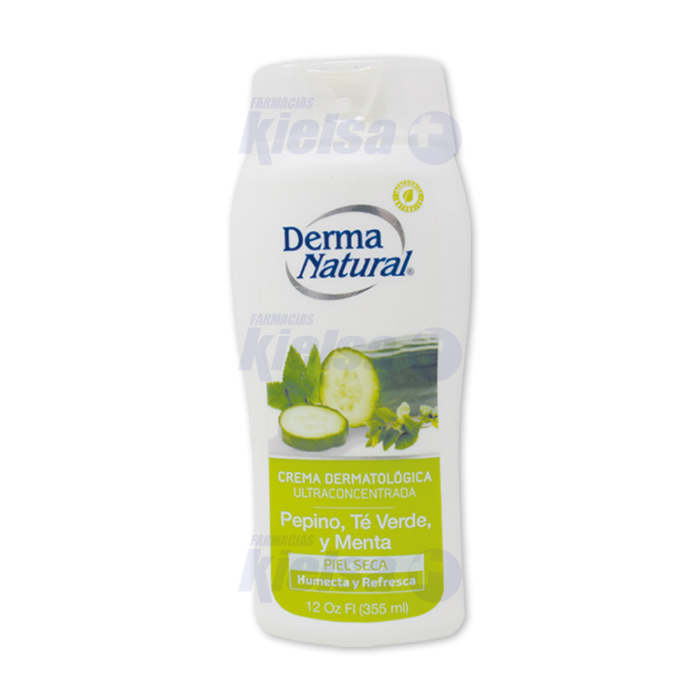 DERMANATURAL CREMA PEPINO/TE VERDE/MENTA 355ML