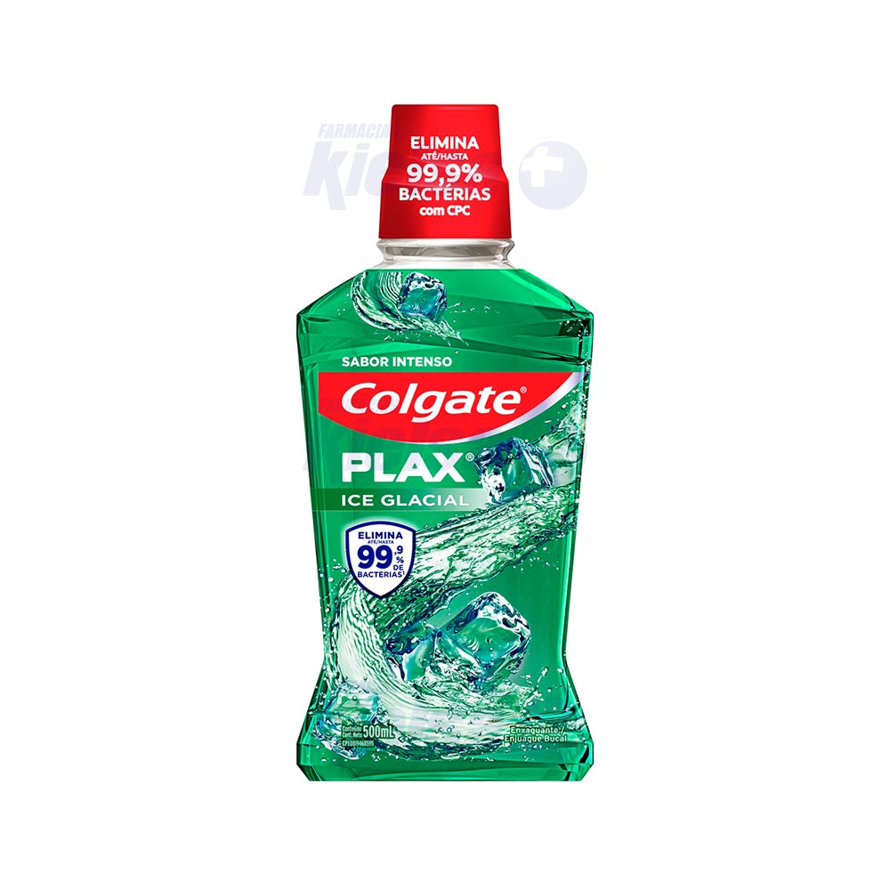 COLGATE ENJUAGUE PLAX ICE GLACIAL 500ML