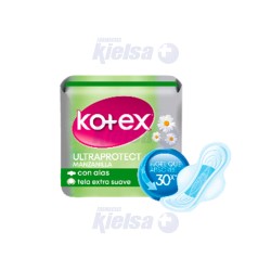 KOTEX TOALLAS SANITARIAS ULTRA PROTECT MANZANILLA C/A UND X1