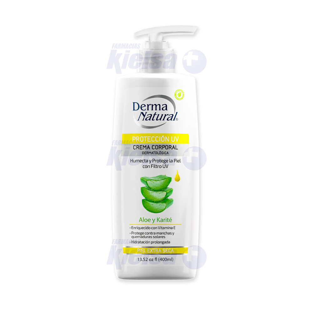 DERMANATURAL CREMA UV ALOE Y KARITE 400ML