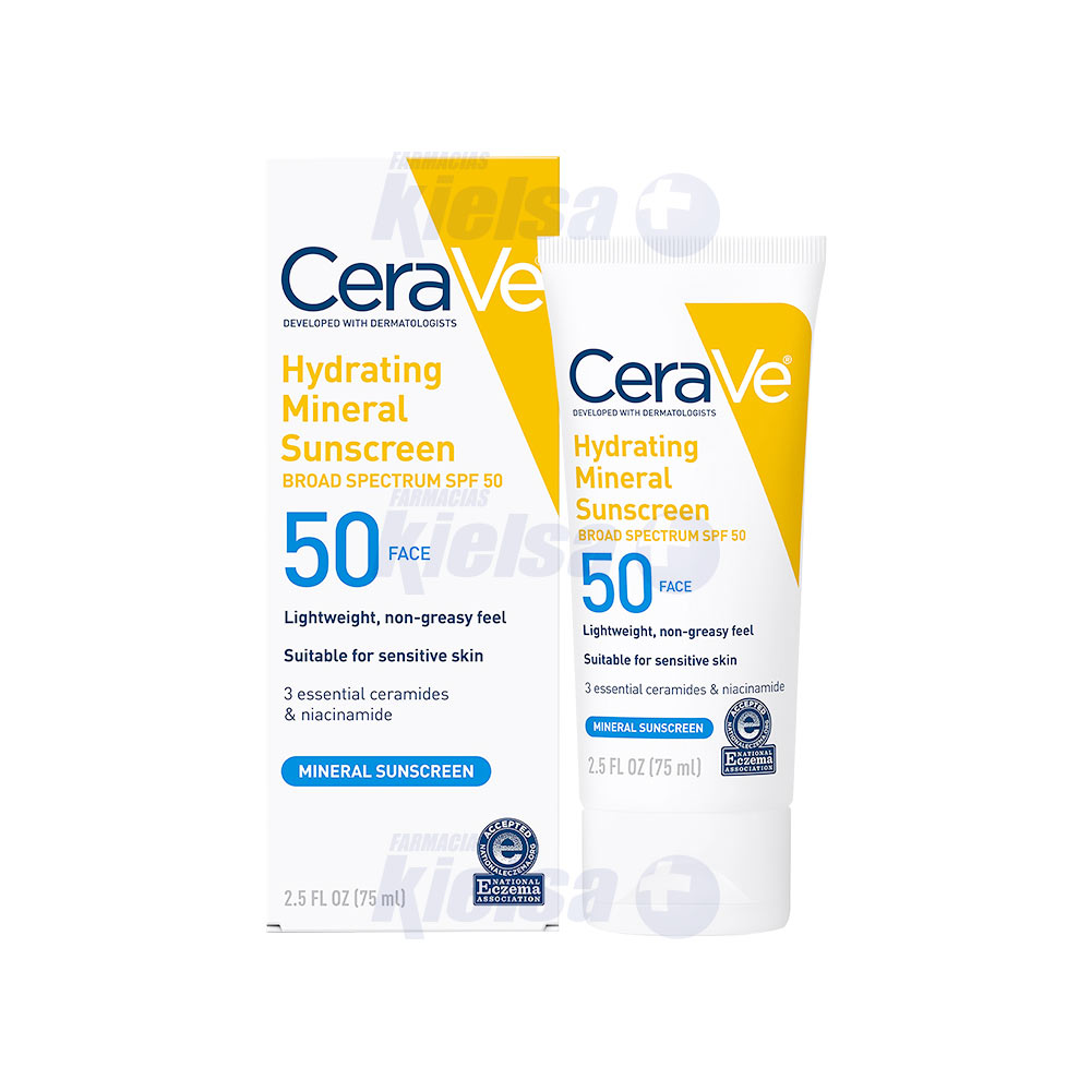 CERAVE  MINERAL FACIAL SUNSCREEN SPF50  2.5OZ