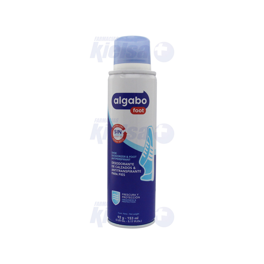 ALGABO ANTITRANSPIRANTE P/PIES Y CALZADO  SPRAY 153ML