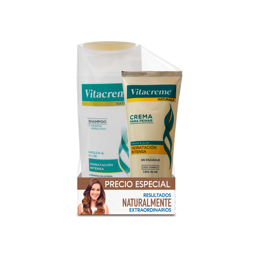 VITACREME SHA ARGAN 400ML +CREM P/PEINAR  220GRS