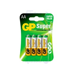 GP BATERÍA SUPER ALKALINE AA UND X4