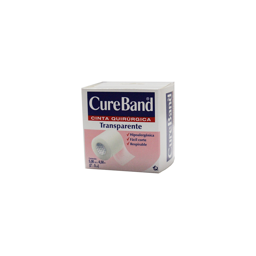 CUREBAND ESPARADRAPO TRANSP 2"X5Y