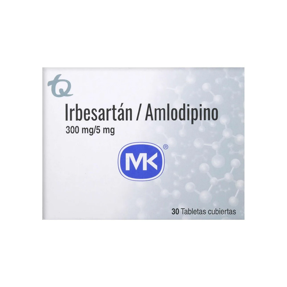 MK IRBESARTAN+AMLODIPINO 300/5MG TAB X30