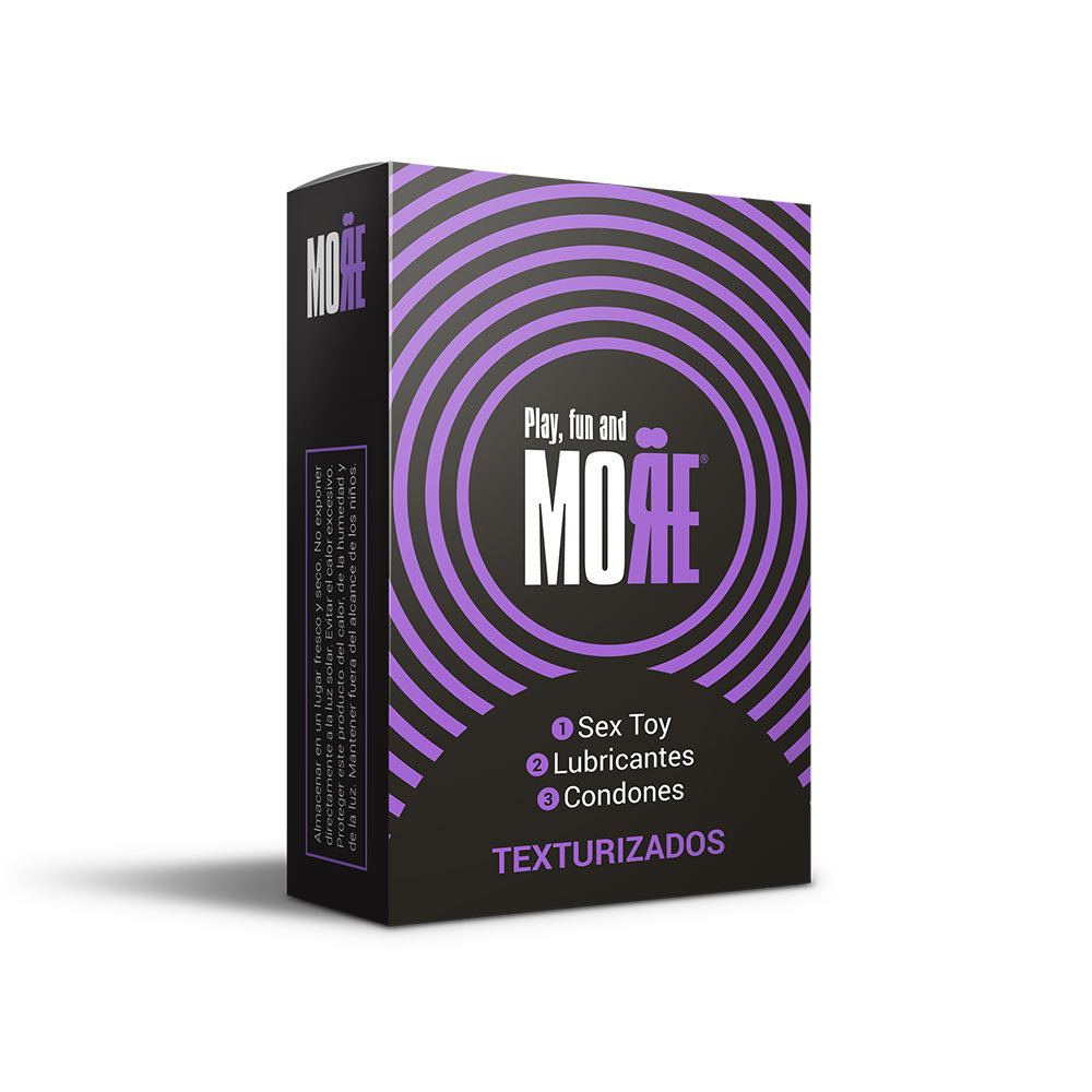 MORE TEXTURIZADO 1SEX TOY+2LUB+3CONDONES