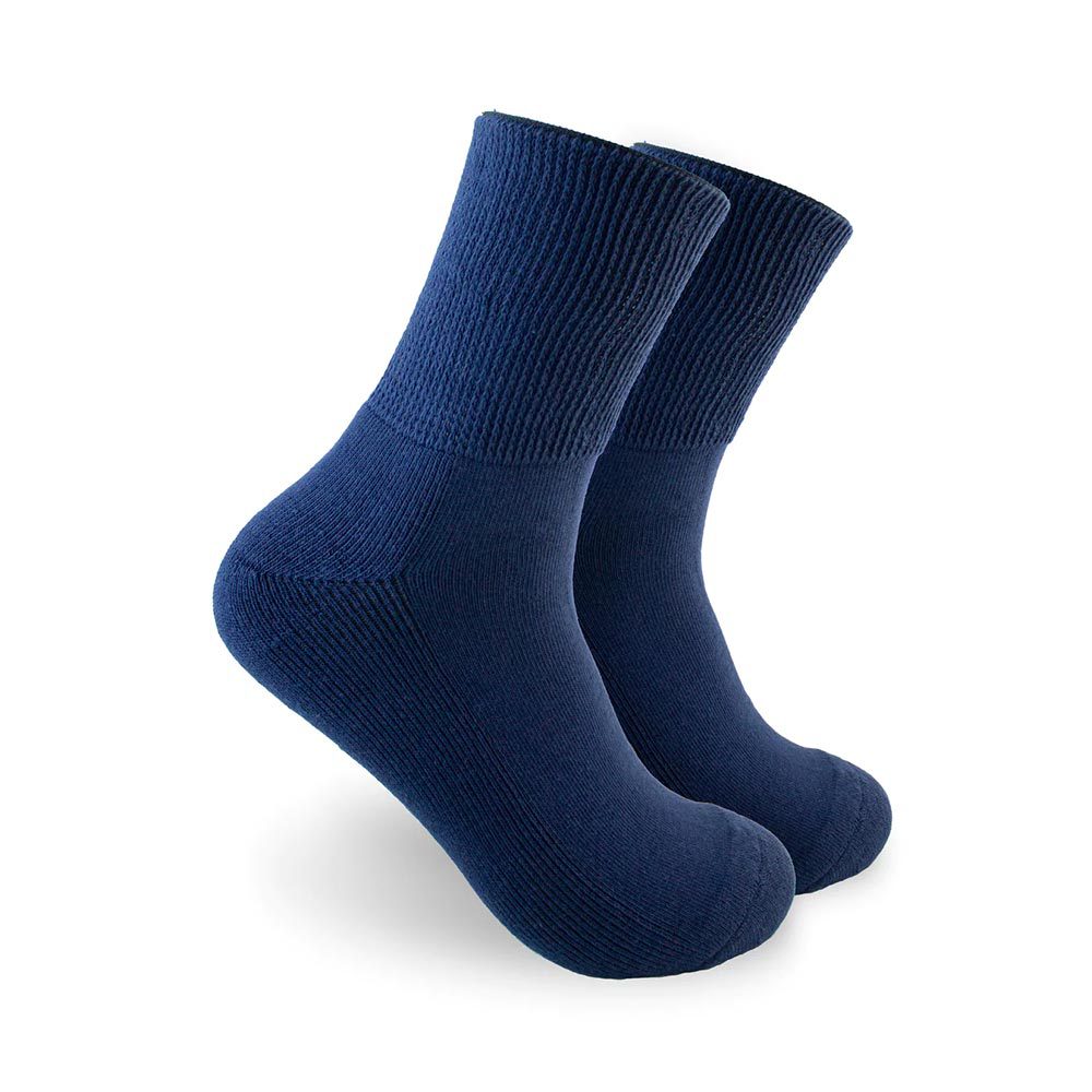 PRALIN CALCETIN P/DIABETICO 3/4 AZUL 1 PAR
