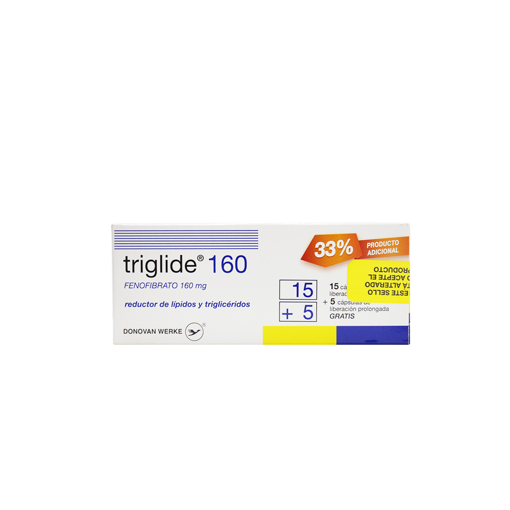 TRIGLIDE 160MG CAP X15+5GRATIS