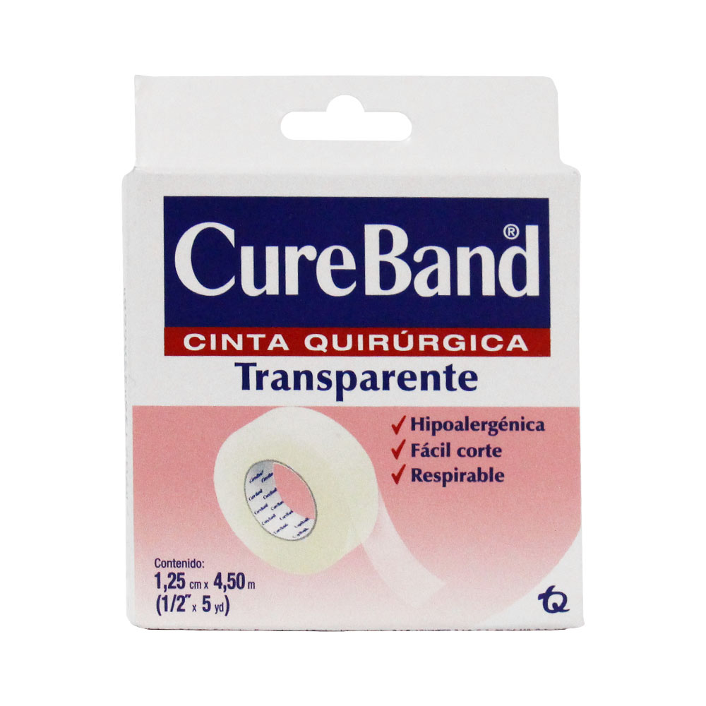 CUREBAND ESPARADRAPO TRANS 1/2 X5Y