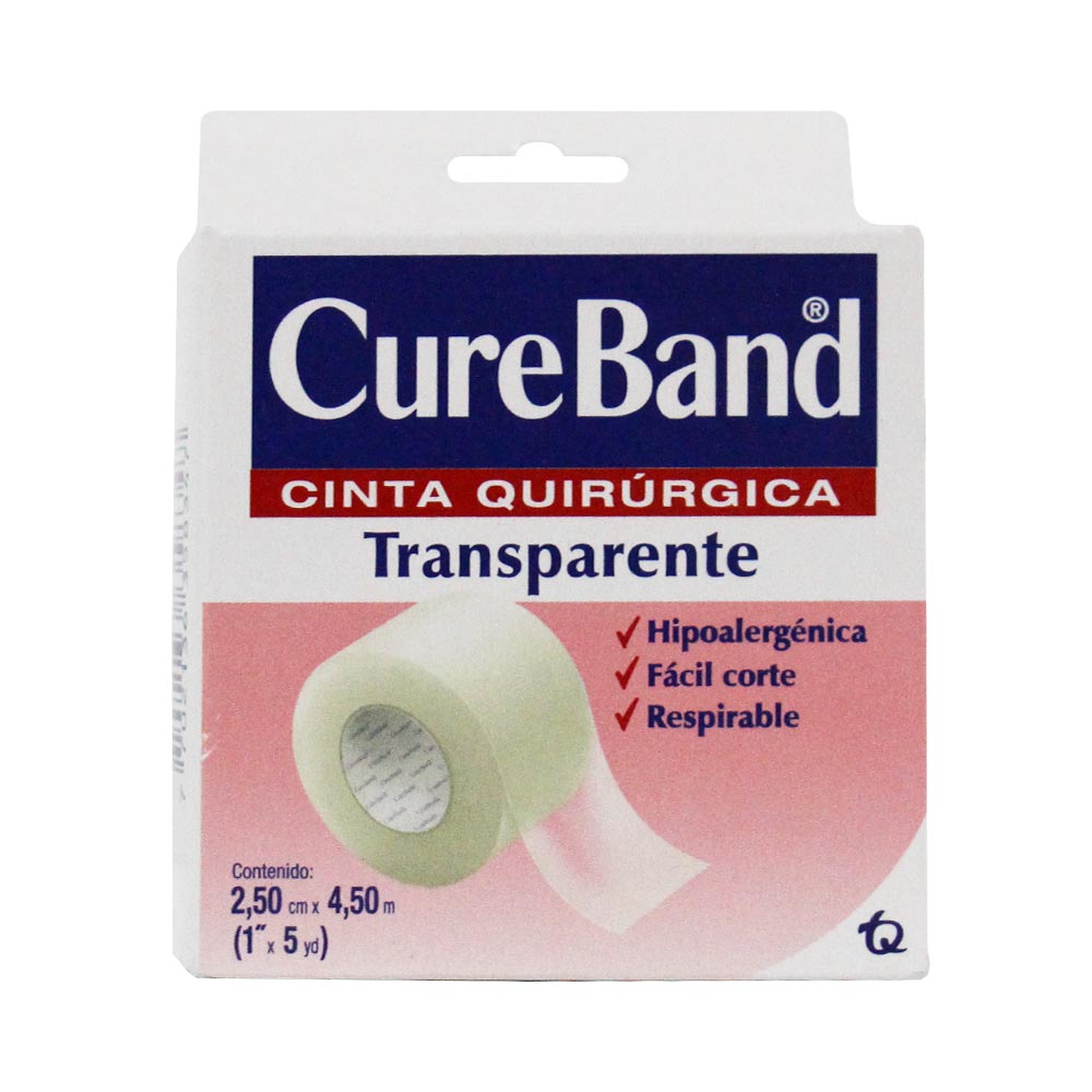 CUREBAND ESPARADRAPO TRANS 1 X5Y