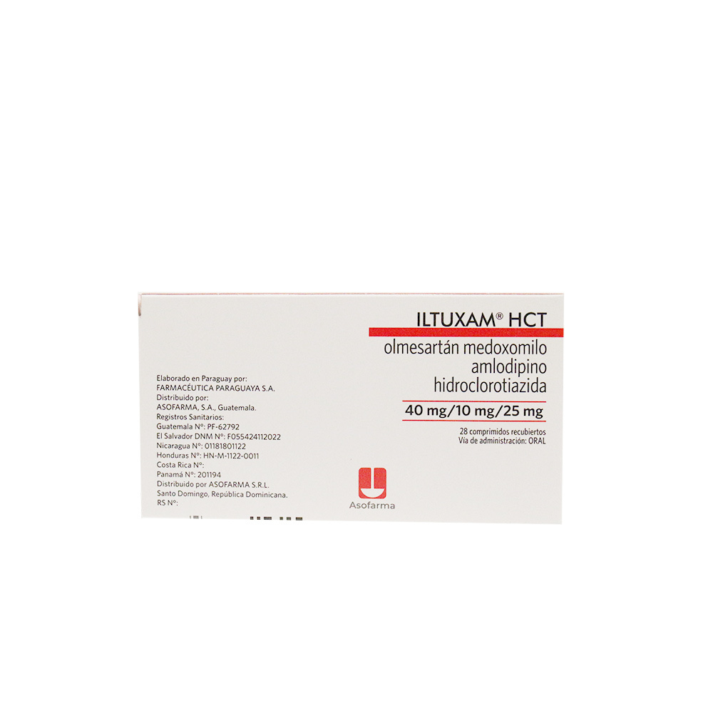 ILTUXAM HCT 40/10/25MG COMP/REC X28